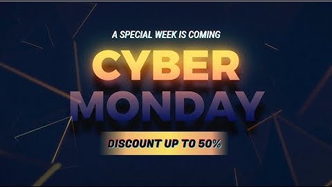 Free Futuristic Cyber Monday Product Promo Video Template (Customizable) - FlexClip