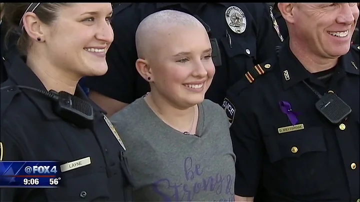 Rockwall Police Show Support for 11-Year-Old with Cancer