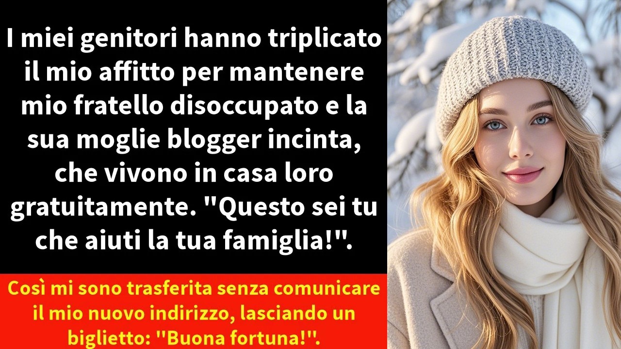 I miei genitori hanno triplicato il mio affitto per mantenere mio fratello disoccupato e la sua