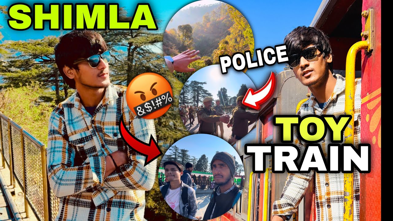 Toy Train Se Shimla Aa Gaye 😍 Lekin Ider Police Mil Gayi 👮💀.  