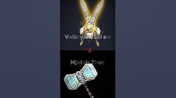 Valkryie Swords Vs Mjolnir Thor #skyblockblockmango #blockmango #mjolnir#valkyriesw