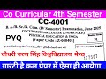 ccsu co curricular | physical education and yoga | bs bsc bcom 4th semester 2026 | ccsu university