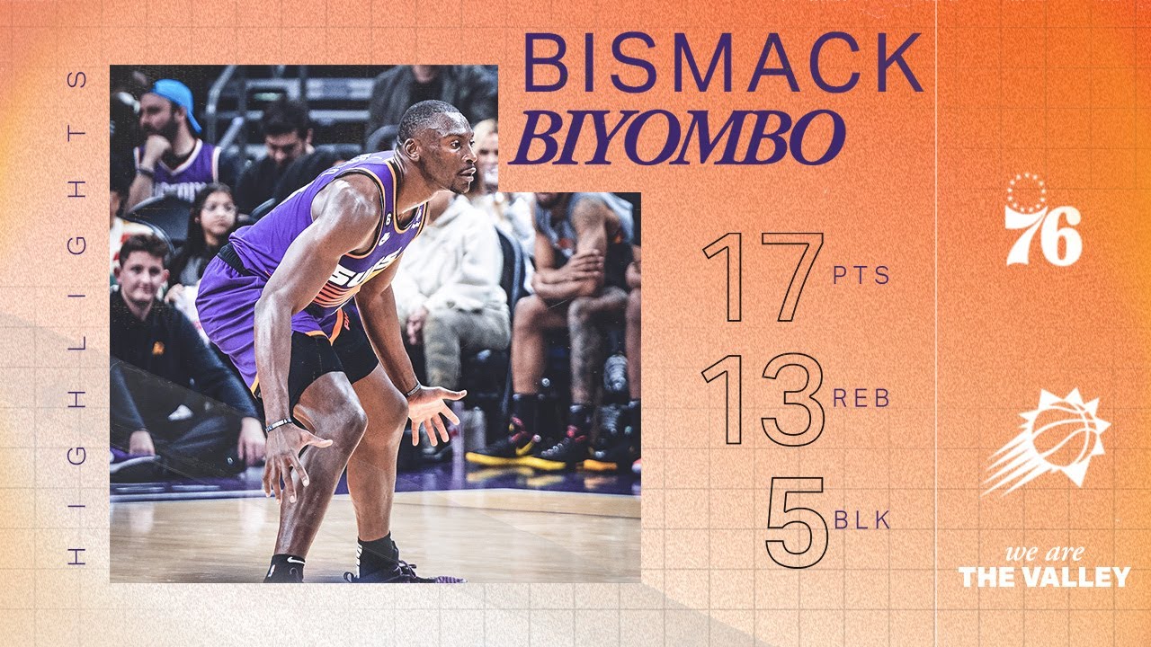 Bismack Biyombo stuffed the stat sheet in the Phoenix Suns win over the 76ers. | Phoenix Suns