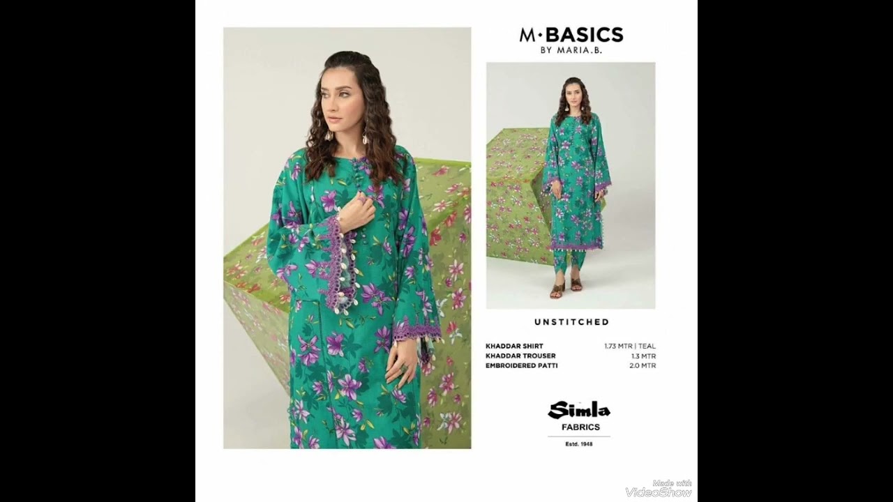 Maria B M Basics Luxury khaddar collection 2023 winter 