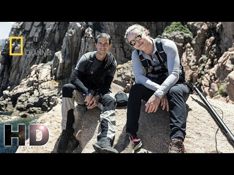 İnsan Doğaya Karşı Issız Kayalıklar  Lindsey Vonn, Bear Grylls