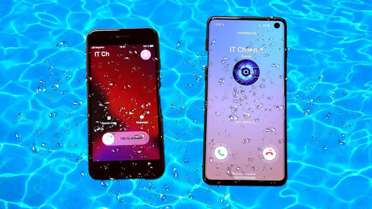 Iphone Se2 Vs Samsung S10 Underwater Incoming Call Youtube