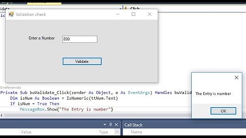 Visual Basic Validation Integer Type Check