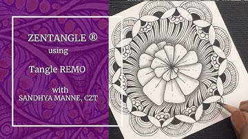 Zentangle® Mini Project with Tangle REMO for beginners