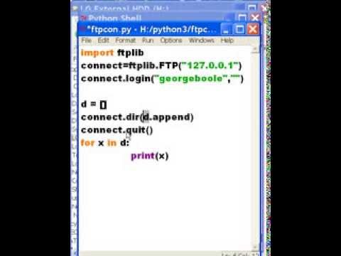 Python  FTP 127.0.0.1