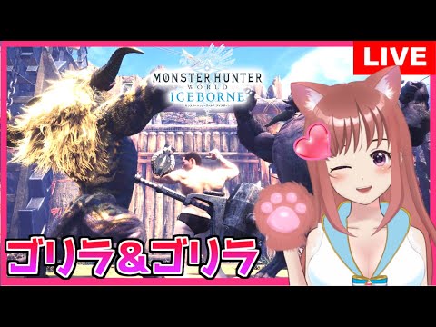 【 MHWアイスボーン】万福の宴　ゴリラクエストやイベントクエスト マルチ参加型　ライトボウガン&ランス女子★こはるん【女性実況】モンスターハンターワールドアイスボーン