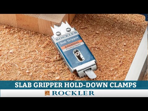 How to Clamp Wood Slabs on Router Jig or CNC