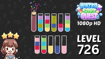 Water Sort Quest Level 726 Solution 🧪