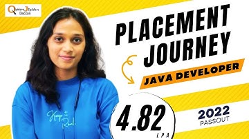 Placement Journey of BE graduated as Java Developer | QSpiders Deccan.