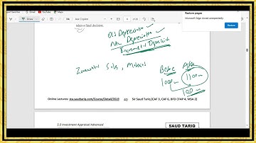 Investment Appraisal Quick Revision