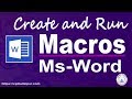 Microsoft Word Macro (Hindi) | How to Create Macro in MS Word