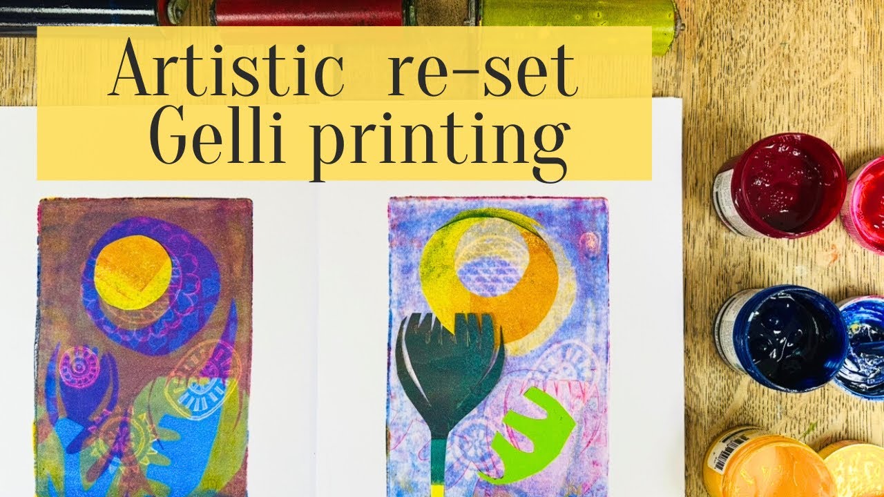 Mixed media gelli printing FRESH IDEAS 