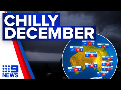 Temperatures still below december average | 9 news australia
