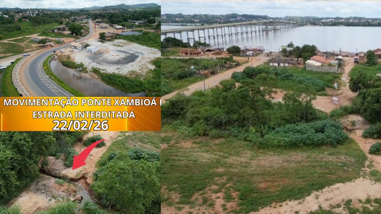 22/02/26 AGORA NA PONTE XAMBIOÁ TOCANTINS DIVISA COM SÃO GERALDO-PA 