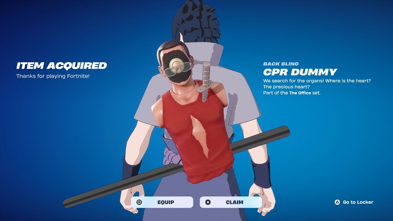 Как получить украшение на спину «Манекен для сердечно-легочной реанимации» БЕСПЛАТНО прямо сейчас...