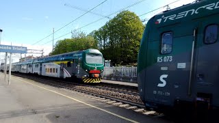 Transiti Ordinari di inizio Aprile nella stazione di Locate T. - E494, Piano Ribassato, e Casaralta!