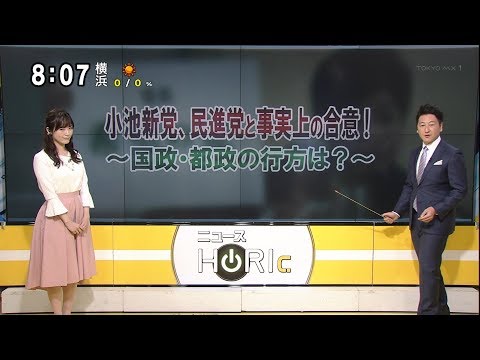 ニュースHORIc「小池新党、民進党と事実上の合意！ 国政・都政の行方は？」～希望の党に期待しますか？ あなたが重視する衆院選の争点は？ [モーニングCROSS] @cut-cross