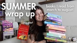 my summer reading wrap up ☀️📚 | every book i read from march to august