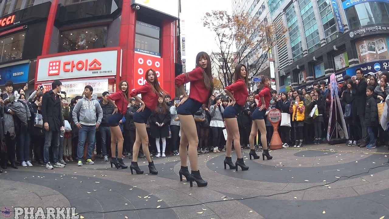 [직캠/Fancam] 141123 EXID 매일밤 @ 명동 게릴라 공연
