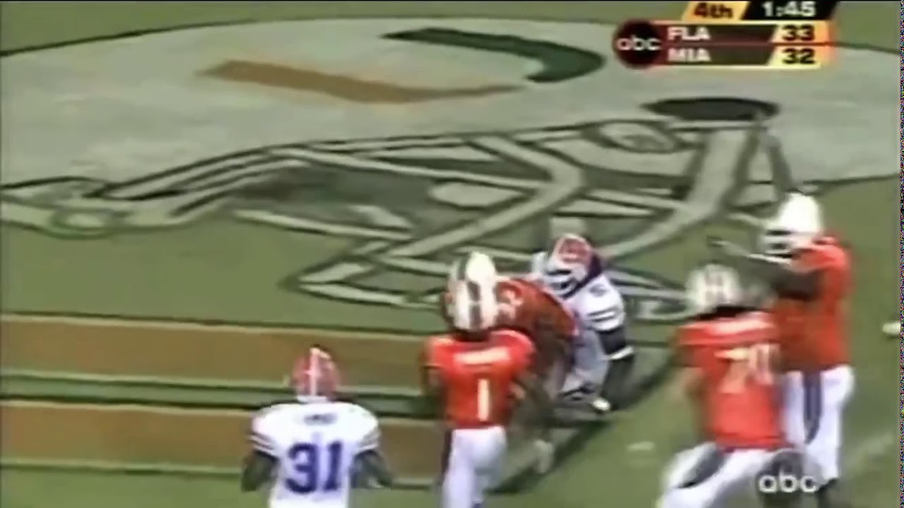 100 Greatest Plays In Miami History: #38-Frank Gore Go-ahead Touchdown vs  Florida 2003 - State of The U