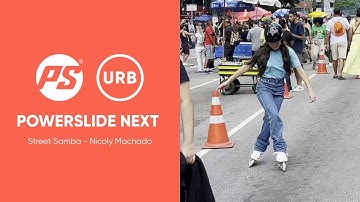 Nicoly Machado skating at the Street Samba party