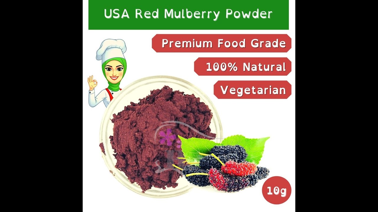 USA Red Mulberry Powder - Superfood - Baking Juicing Antioxidants Tea by Hana Natural