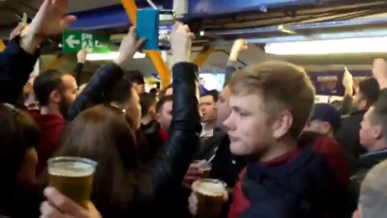 Manchester United fans sing Oh Juan Mata song at Everton Away 26042015