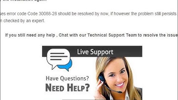 How To Fix Error Code 30088-28