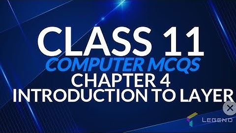 CLASS 11 COMPUTER CHAPTER 4 INTRODUCTION TO LAYER ALL IMPORTANT MCQS GUJARAT BOARD ENGLISH MEDIUM