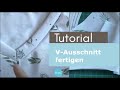 V-Ausschnitt fertigen am Shirt Caro