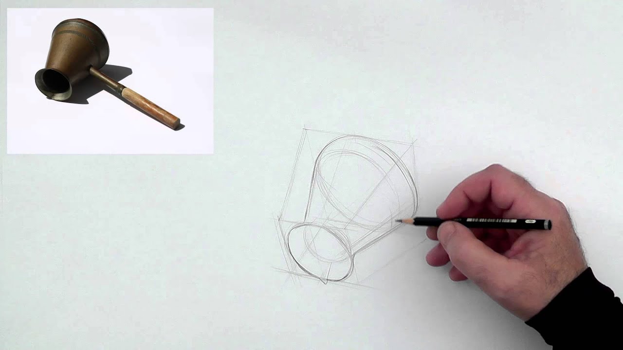 Drawing of a coffee pot (quick version) YouTube
