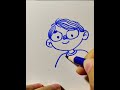 No Sketch Colored Pencil Portrait | Easy Mini Head Drawing | Beginner Friendly #art #drawing