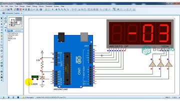 Simulation Temp sensor LM35 + Arduino + 7SEG in Proteus