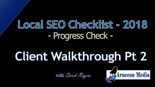Local SEO Checklist 2018 - Client Walkthrough Part 2