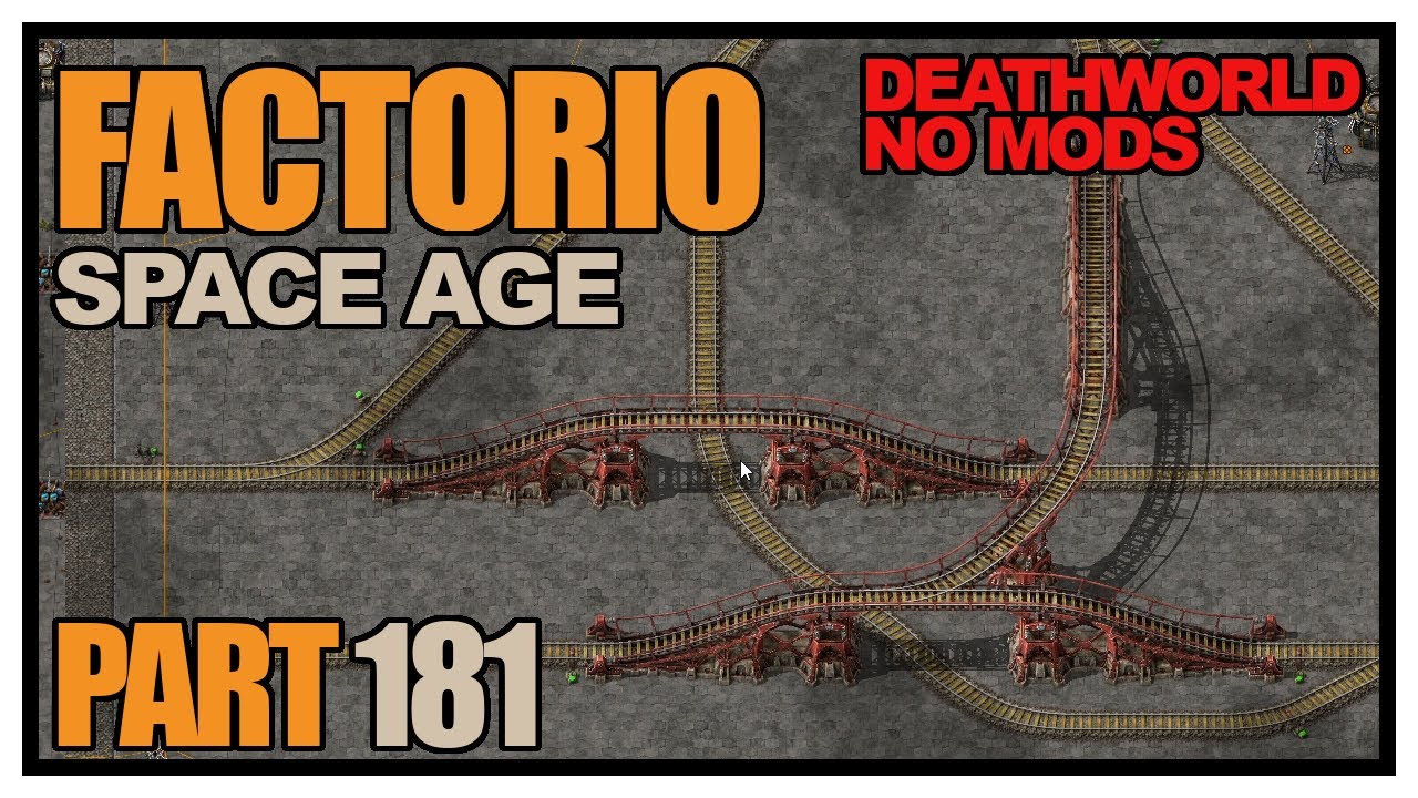 Factorio Space Age - Episode 181 - New T intersection design! (Deathworld, no mods)