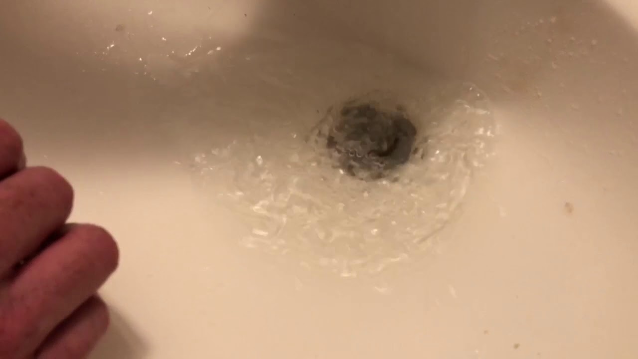 How to fix a stopped up clogged sink drain YouTube