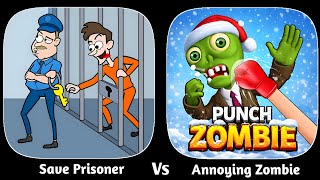 Save Prisoner Vs Annoying Zombie - ios Android Gameplay Walkthrough screenshot 4