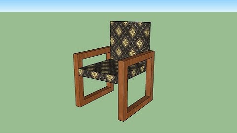 ออกแบบเก้าอี้ - Sketchup 2019