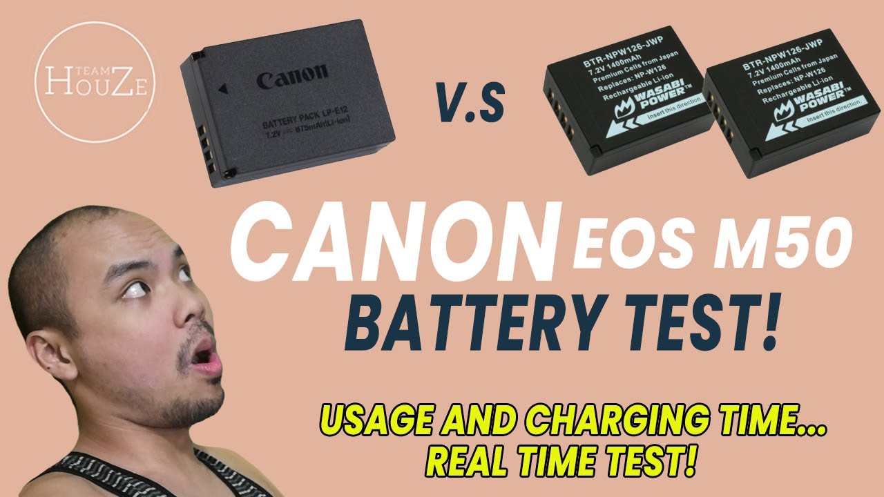Canon EOS M50 Battery Test 2020 Original Battery VS 3rd Party Battery
