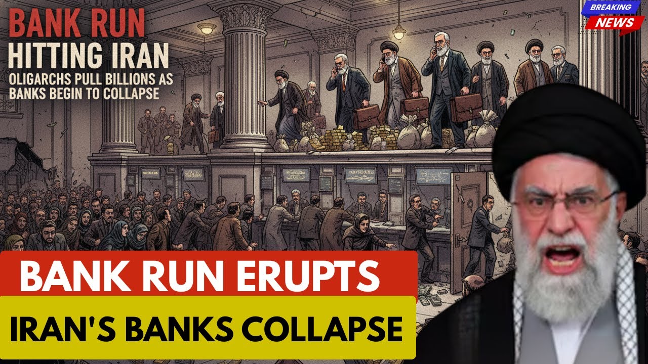 BANK RUN Hits Iran — Oligarchs Pull Billions as  Banks Begin to Collapse