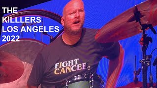 THE KILLERS - FIGHT CANCER JOEL ON DRUMS - CROWD GOES WILD - LOS ANGELES 2022