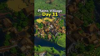 Minecraft Plains Village - Day 11 🏡 #minecraft