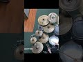 Chang Cymbals AB Fossil: Hi-hat 15, Hi-hat 14, Crash 16, Crash 17, Medium Thin