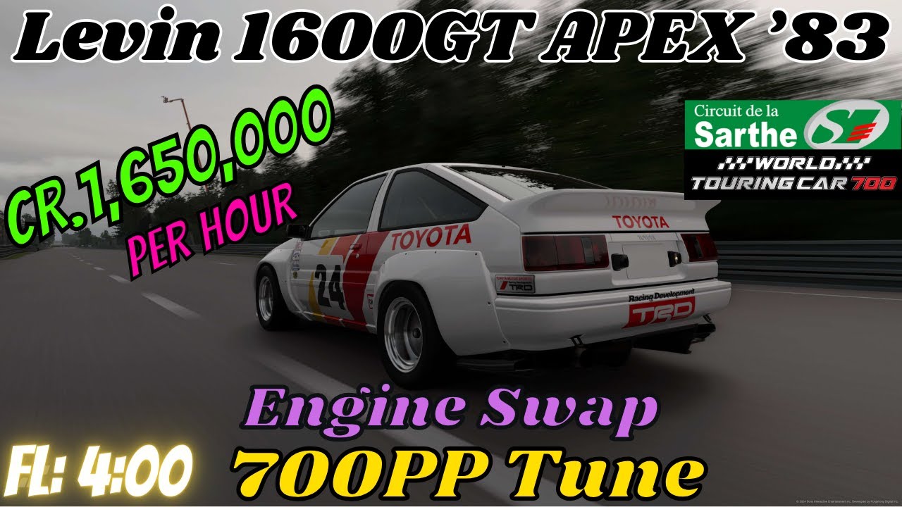 Maquette Fujimi 1/24 – Initial D Toyota Levin 1600GT Apex 1983, Kit Non Monté, Occasion