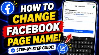 How To Change a Facebook Page Name