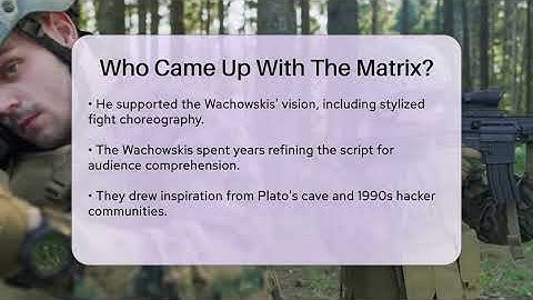 Who Came Up With The Matrix? - The SciFi Reel